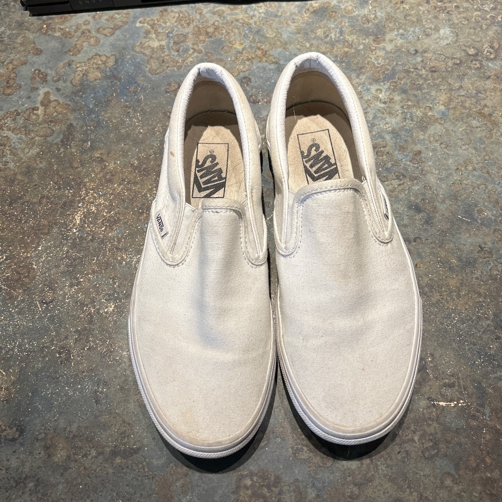 White Vans Slip-ons